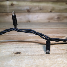 Premier Mains Powered 100 Warm White LED Static Black Cable String Light 8m - thumbnail 3