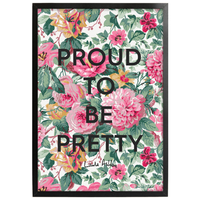 Laura Ashley Aveline Slogan Black Frame Wall Art 40 x 50cm - image 1