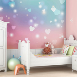 Origin Murals Sweet Hearts Multicolour Wall Mural