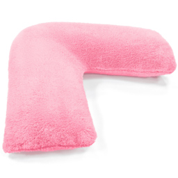 Velosso Blush Pink Teddy Fleece V Shape Pillow