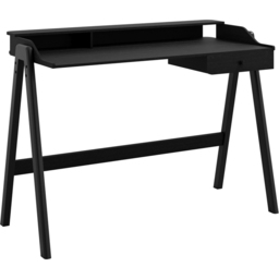 LPD Home Lark Single Drawer Black Desk - thumbnail 2