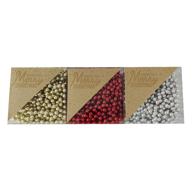 Single Bead Chain Garland 9m in Assorted styles