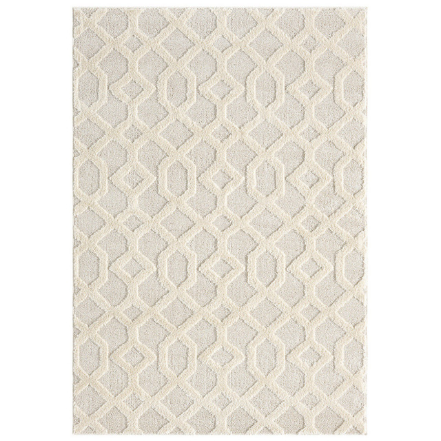 Desire Rugs Isabella Embossed Imperial Trellis Cream Rug 120 x 170cm - image 1