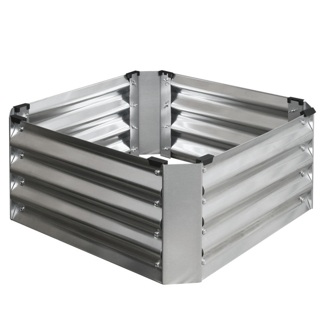 Galvanised Planter 63cm - Silver - image 1