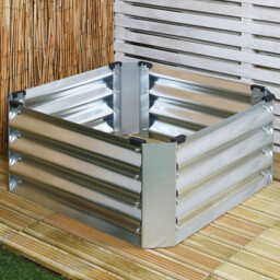 Galvanised Planter 63cm - Silver - thumbnail 3