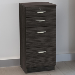 R White Cabinets Black 4 Drawer Filing Cabinet - thumbnail 1