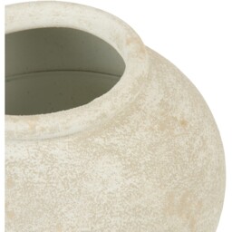 Lottie Rustic Metal Vase Beige - thumbnail 3