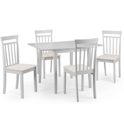 Julian Bowen Rufford Grey 4 Seater Dining Set - thumbnail 2