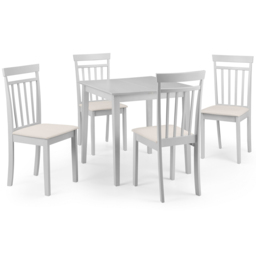 Julian Bowen Rufford Grey 4 Seater Dining Set - thumbnail 4