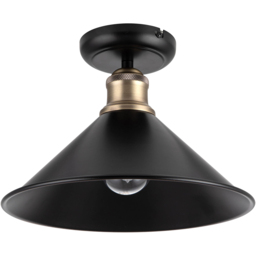 Cosylyte Bowley Industrial Metal Ceiling Flush Light