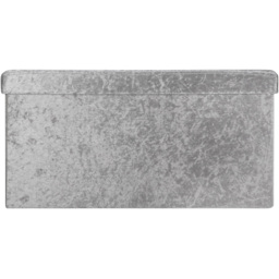 Seville Silver Crushed Velvet Ottoman and Storage Trunk - thumbnail 3