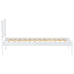 Denver Single White Wooden Bed - thumbnail 4
