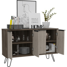 Core Products Nevada 4 Doors Smoke Oak Large Sideboard - thumbnail 4