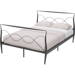 GFW Rimini Black King Size Metal Bed Frame - thumbnail 2