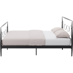GFW Rimini Black King Size Metal Bed Frame - thumbnail 4