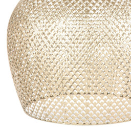 Moroccan Gold Cut Out Dome Shade Metal Pendant Light - thumbnail 3