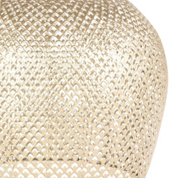 Moroccan Gold Cut Out Dome Shade Metal Pendant Light - thumbnail 4
