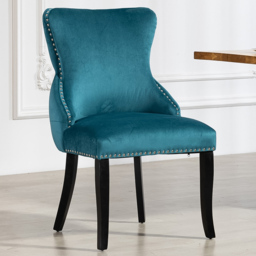 Artemis Home Palata Teal Velvet Fabric Dining Chair Set of 2