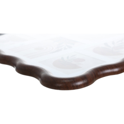 Dark Wood Effect Wavy 6 Aperture Frame Brown - thumbnail 4