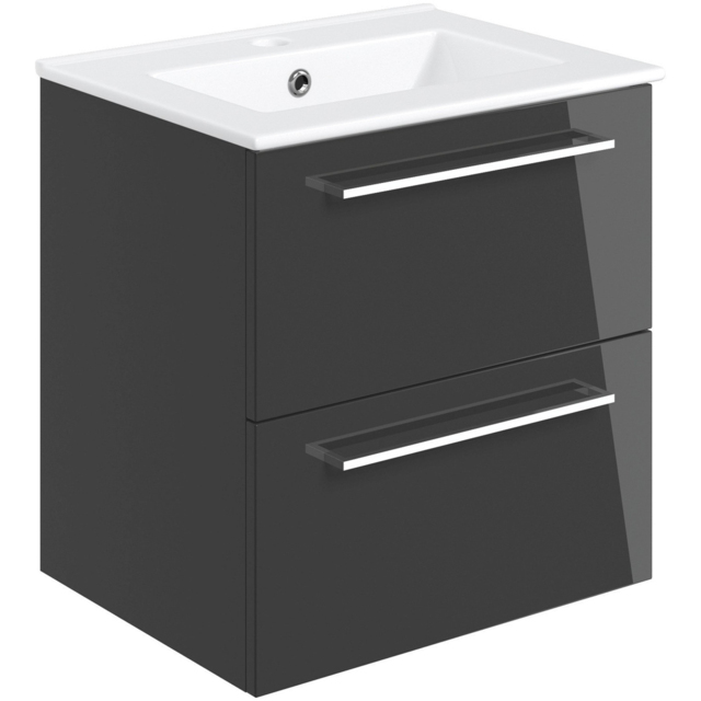 Bathstore Milford 2 Door Anthracite Wall Hung Basin Unit 510mm - image 1