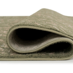 Kukoon Oscar Linden Flat Vintage Green Medallion Rug 80 x 150cm - thumbnail 3