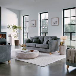 Marlon City Steel 2 Seater Medium Sofa - thumbnail 3