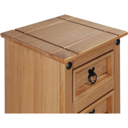 Mews Corona 6 Drawer Waxed Pine Narrow Chest of Drawers - thumbnail 4