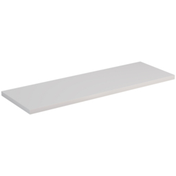 Homebase 60cm Matt White Melamine Shelf 2 Pack - thumbnail 3