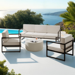 tectake Comosa 5 Seater Garden Furniture Set - thumbnail 1