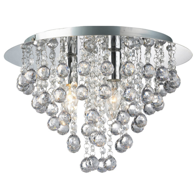 Lexy 3 Light Silver Fitting Ceiling Light - image 1