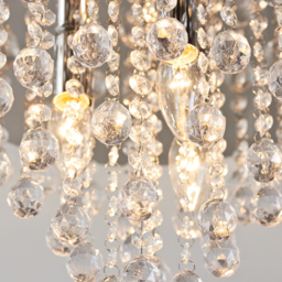 Lexy 3 Light Silver Fitting Ceiling Light - thumbnail 4