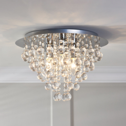 Lexy 3 Light Silver Fitting Ceiling Light - thumbnail 2