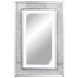CARME Home Valentina Grey LED Rectangular Wall Mirror - thumbnail 1
