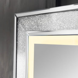 CARME Home Valentina Grey LED Rectangular Wall Mirror - thumbnail 3