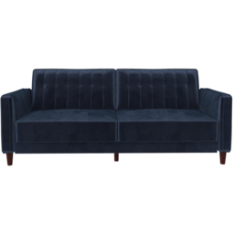 Dorel Pin Tufted Blue Velvet Transitional Sofa Bed - thumbnail 3