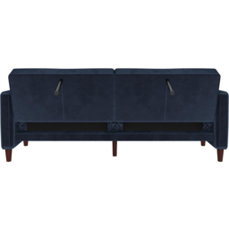 Dorel Pin Tufted Blue Velvet Transitional Sofa Bed - thumbnail 4