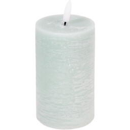 Sage Frosted Leaf LED Candle Christmas Decoration 3 Pack - thumbnail 1
