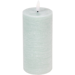 Sage Frosted Leaf LED Candle Christmas Decoration 3 Pack - thumbnail 3