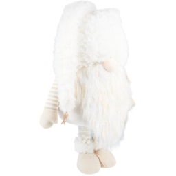 Blushing Ballroom White Extendable Fluffy Christmas Gonk 130cm - thumbnail 3