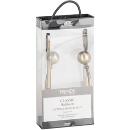 Trends Interior Antique Brass Curtain Holdback 2 Pack - thumbnail 1