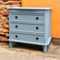Acacia Home Blue 3 Drawer Chest Of Drawers - thumbnail 3