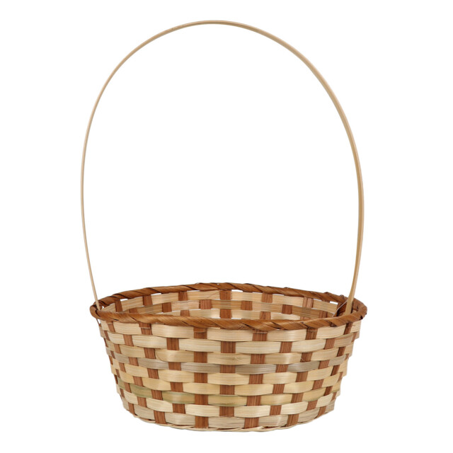 Large Woven Easter Basket - Natural - image 1