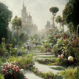 Erismann Garden Escape Digital 3 Panels Wall Mural - thumbnail 2