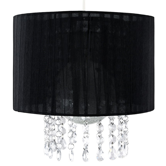 ValueLights Oba Black Droplet Pendant Shade - image 1