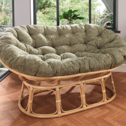 Desser Furniture Papasan Natural Jubilee Sage Sofa