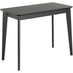 Florence Roxby Single Drawer Black Office Desk - thumbnail 2