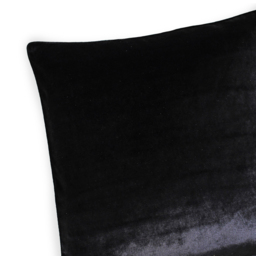 Paoletti Luxe Black Velvet Piped Cushion - thumbnail 2