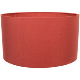 ValueLights Reni Rust Fabric Ceiling Drum Lamp Shade 35cm - thumbnail 1