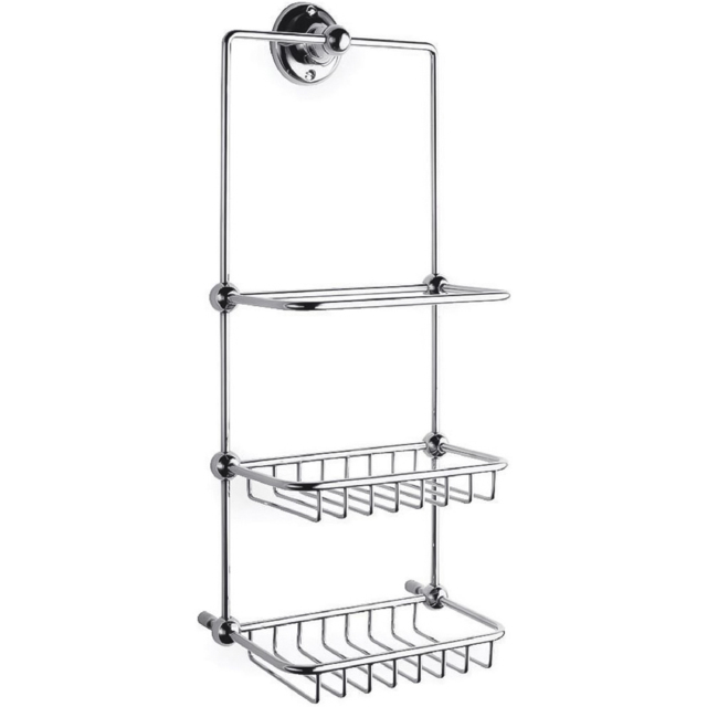 nuie 2 Tier Chrome Shower Caddy - image 1