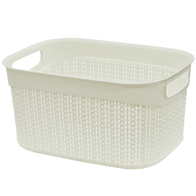 JVL Loop 9L White Storage Basket - image 1